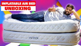 Inflatable Intex Twin Air Bed Unboxing amp Testing [upl. by Nage850]