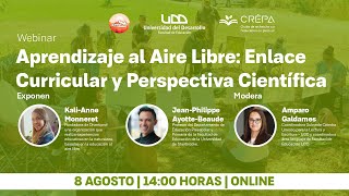 Webinar  Aprendizaje al Aire Libre Enlace Curricular y Perspectiva Científica [upl. by Evets204]