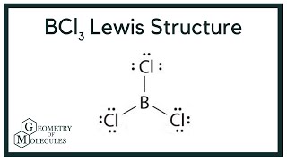 BCl3 Lewis Structure Boron Trichloride [upl. by Judah]