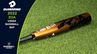 2022 DeMARINI ZOA USSSA Baseball Bat Overview by Baseball Savings [upl. by Nyad]