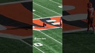 Evan McPherson knocks it through from 57 in warmups before Bengals Steelers [upl. by Robi]