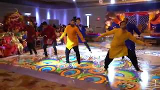 Malhari  Khalibali  Groomsmen Wedding Performance [upl. by Oelak]