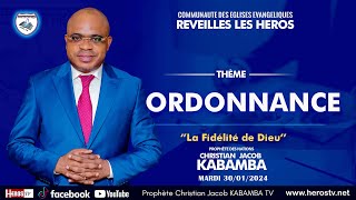 ORDONNANCE DU MARDI 30012024 AVEC PROPHETE DES NATIONS CHRISTIAN JACOB KABAMBA [upl. by Milly]