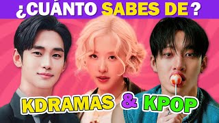 ¿Cuánto sabes de KPOP y KDRAMAS Eres un verdadero fan del KPOP  ADIVINA 40 preguntas de COREA QUIZ [upl. by Hanej]