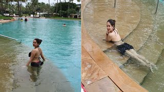 Puja Banerjee in Swimming Pool  Beautiful Bengali Actress Puja Banerjee Hot Video [upl. by Nnaael]