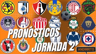 Pronósticos Jornada 2 Liga MX  A2024 [upl. by Annuahs]