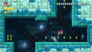 NSMBU 100 Speedrunning  Freezing Rain Tower V21 [upl. by Wolk930]