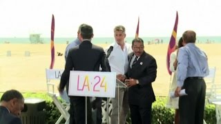 Los Angeles si candida alle Olimpiadi 2024 e sfida Roma [upl. by Baum]