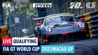 REPLAY  Qualifying  FIA GT World Cup  Macau GP 2023  FULL SESSION [upl. by Roosnam]