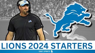 Detroit Lions Starters For 2024 Entering Their Week 1 Game Against The Los Angeles Rams [upl. by Thecla79]