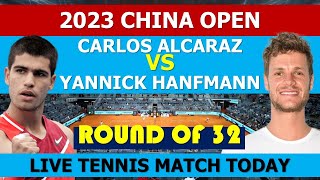 Alcaraz vs Hanfmann  China Open 2023 [upl. by Snapp]