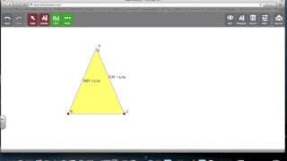 triangolo isoscele con Sketchometry [upl. by Ennailuj6]