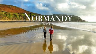 Top 10 Places To Visit in Normandy  Travel Guide [upl. by Ahsilac]