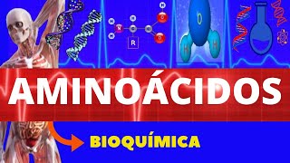 AMINOÁCIDOS  BIOQUÍMICA ENSINO SUPERIOR  COMPOSTOS ORGÂNICOS  ESTRUTURA DIVISÃO E FUNÇÃO [upl. by Lemmueu]