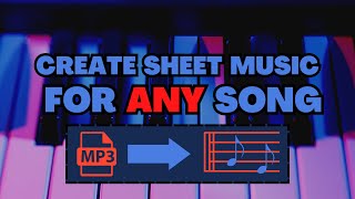 Get SHEET MUSIC for ANY SONG  QUICK TUTORIAL [upl. by Tien]