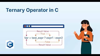 L15 Ternary Operator in C  Unary  Binary and Ternary Operators in C  C Programming for Beginners [upl. by Anelra898]