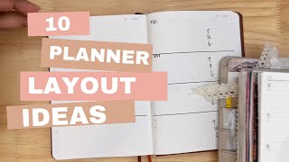 10 Planner Layout Ideas [upl. by Are]