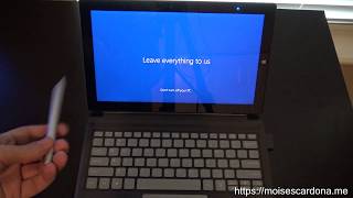 Unboxing overview and setting up the CHUWI UBook tabletlaptopnotebook [upl. by Gitlow446]