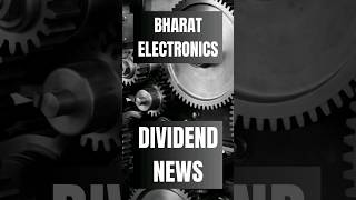 BEL Dividend News  BEL Share Latest News  Bharat Electronics Share News bel sharemarket shorts [upl. by Landrum]