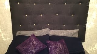 HOW TO DIY Tufted Headboard Fast Custom amp Inexpensive [upl. by Anair]