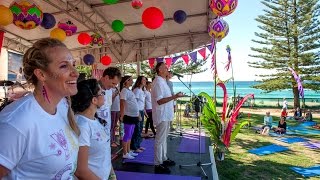 Yoga Day Festival Burleigh Heads 2015  United Nations International Day of Yoga [upl. by Beaston]