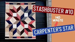 🏆 🎉 BEGINNER QUILT PATTERN  STASHBUSTER 10  FAT QUARTER FRIENDLY [upl. by Norrie]