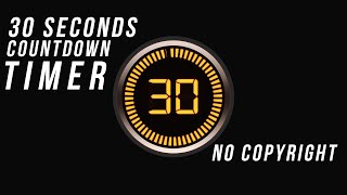 30 Seconds Countdown Timer with Sound Effects [upl. by Desi]