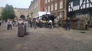 Peterloo filiming on location in Lincoln [upl. by Atikehs]