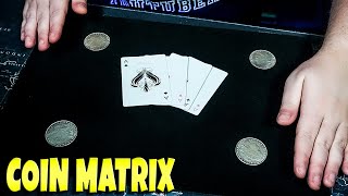 COIN MATRIX Tutorial  Kartentrick mit Münzen [upl. by Gimpel849]