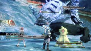 Final Fantasy XIII  Battle Gameplay [upl. by Lasko]