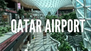 Qatar Layover Walking During Transit in Hamad International Airport [upl. by Damahom]