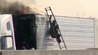 Ladder fails frustrated firefighter  Memphis firefighter ladder fail [upl. by Atinhoj694]