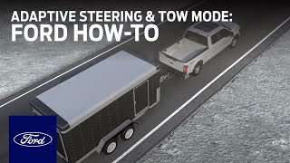 Adaptive Steering with TowHaul Mode  Ford HowTo  Ford [upl. by Luben]