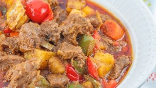 Kalderetang Kambing Goat Stew [upl. by Nnayrb]