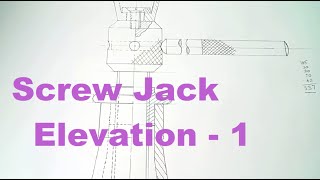 Screw Jack Elevation in Tamil [upl. by Cece]