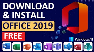 how to download microsoft office 2019 for free windows 11  2024 update [upl. by Naujid]