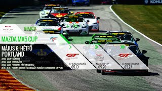 SIMCO Mazda MX5 Cup 2024  Round 3  Portland  rFactor2  LIVE [upl. by Fisuoy761]