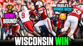 NEBRASKA ENDS WISCONSINS WIN STREAK amp 8 YEAR BOWL DROUGHT  GAME REACTION [upl. by Alvis]