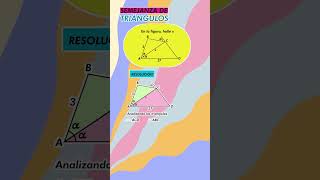 Ejercicio de Semejanza de triángulos 💫​🚀​ geometria matemáticas triangulo [upl. by Sanjay]