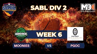 SABL WEEK 6 Div 2 Moonies v Pulteney OC [upl. by Odelia]