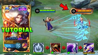 TUTORIAL LANCELOT NEW ATTACK DAMAGE BUILD AND EMBLEM 2024 LANCELOT BEST BUILD FOR RANK GAME [upl. by Anai797]