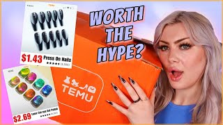 Testing Nail Supplies from Temu HUGE 70 ITEMS HAUL [upl. by Duester]