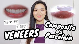 VENEERS Composite vs Porcelain 🦷  WHAT YOU NEED TO KNOW  Dentist Philippines  Dr Bianca Beley [upl. by Jonah576]