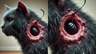 Humongous Botfly Maggot Removed From Tiny Kittens Neck Part 47 [upl. by Herzig2]