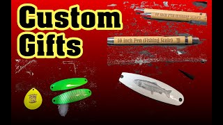 Customized fishing gifts and baits [upl. by Eicyaj]