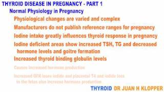 Thyroid Disease in Pregnacy Part 1mov [upl. by Naej109]