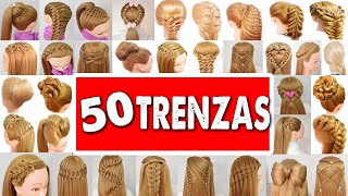 50 Peinados Faciles y Rapidos con Trenzas para este 2024 de Fiestas  Niñas  Graduación [upl. by Asilehs848]