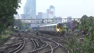 Clapham Junction Railway Station 450078450047 SWR arriving at P5 on 7th September 2023 [upl. by Abey]