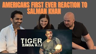 TIGER ZINDA HAI  Salman khan  Katrina Kaif  NY Americans first trailer reaction to Salman Khan [upl. by Vanden]