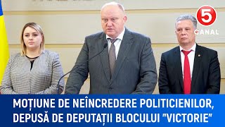 Moțiune de neîncredere politicienilor depusă de deputații blocului Victorie [upl. by Dall527]